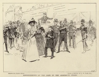 Verfrissingen achter de Admiraliteitsstand